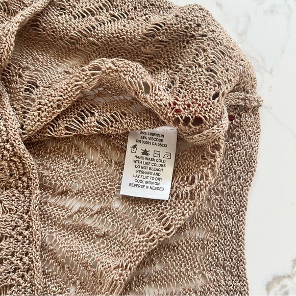 Nic+Zoe Linen Open Knit Top - Picture 6 of 7